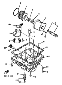 FJ1100 Масляный фильтр