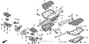 GL1800 Подножки
