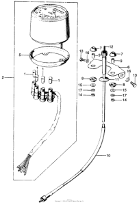 CL100 Cb / cl100speedometer k2-s2