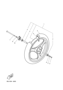 YH50 Переднее колесо