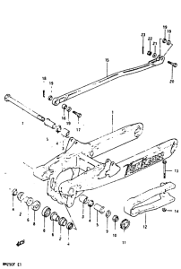 RM250 Маятник задний