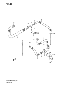 DR125 Топливный шланг