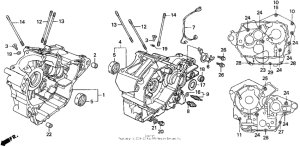 VT600CD2 Картер двигателя