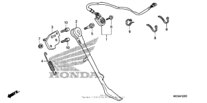 VT750CA Подножка