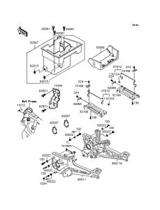 ZX900 Рама ,крепежные детали