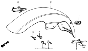 CB750 Переднее крыло