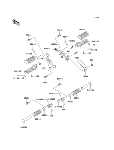 BN125 Подножки