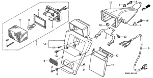 XLR125 Taillight unit ass`y