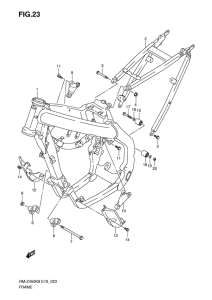 RM-Z450 Frame comp