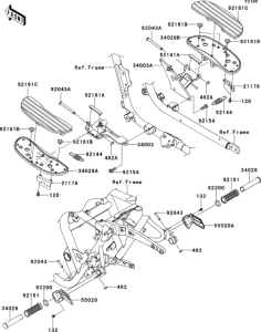VN1700 Подножки