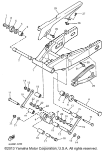 YZF600RG Бугель