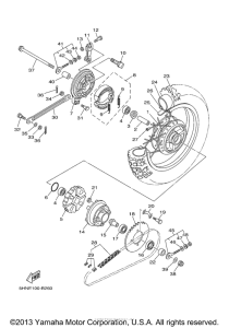 TTR90S Переднее колесо