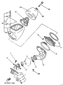 YZ80 Впускная система