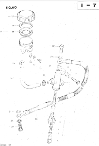 GS500 Задний тормозной цилиндр