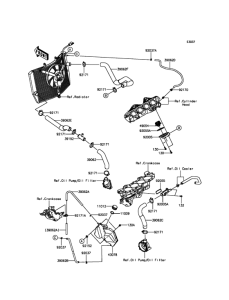 ZX600 Патрубки охлаждения
