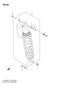 DR-Z400 Задние амортизаторы