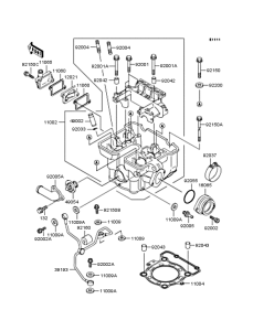 KLX250 Головка цилиндров