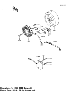 KZ1100 Generator / regulator