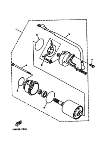 BW350 BW350U Стартерный мотор