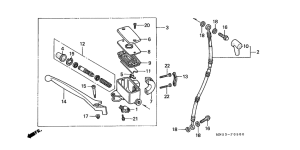 GL1500A Fr. brake master cylinder