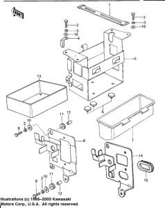 KZ650 Battery case / tool case