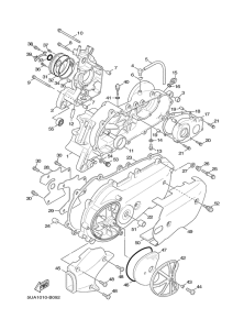 XC125 Картер двигателя