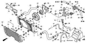 CB1300 (ABS) Радиатор