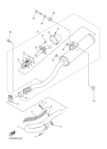 WR250FT Выхлопная система