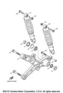 YW125 Задний рычаг подвески