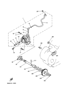 RZ50 Масляная помпа в сборе