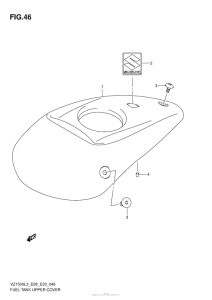 VZ1500 Fuel Tank Upper Cover