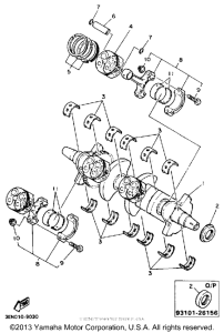 FZR400A Crankshaft-piston
