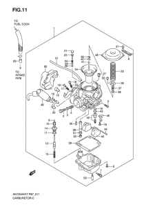 AN125 Carburetor assy