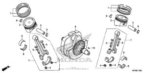 VT1300CT Коленчатый вал и поршни