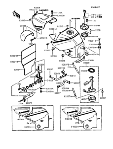 ZX400 Топливный бак