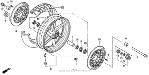  Переднее колесо