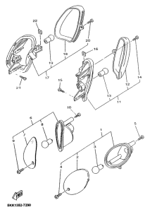 YN100 Поворотники