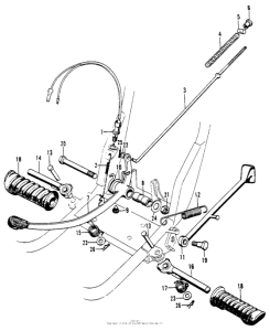 SL90 Step + side stand