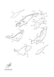 TZR50 Боковая крышка