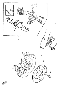 CW50RS Front brake. caliper