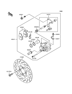 KL110 Передний тормоз