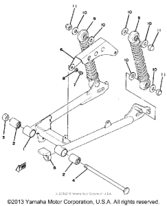 MX80J Rear arm - suspension
