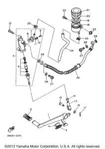 FZR600RJC Задний торм цилиндр