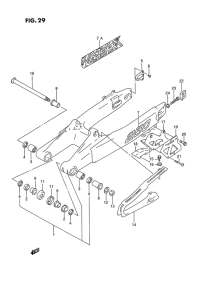 RM250 Маятник задний