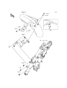 ER250 フロントフェンダ
