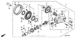 VTX1300T Редуктор