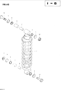 DR250 Абсорбер удавный в сборе задний