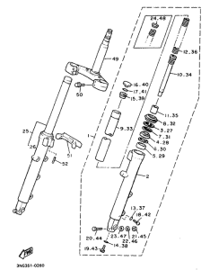 XJ900 Передняя вилка