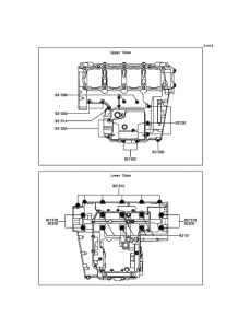 ZR800 Болты крепления картера