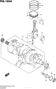 GSX-R1000 Коленвал